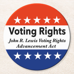 John R. Lewis Voting Rights AdvancAct Runder Pappuntersetzer