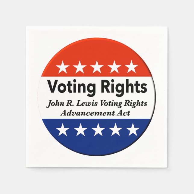 John R. Lewis Voting Rights AdvancAct Serviette (Vorderseite)