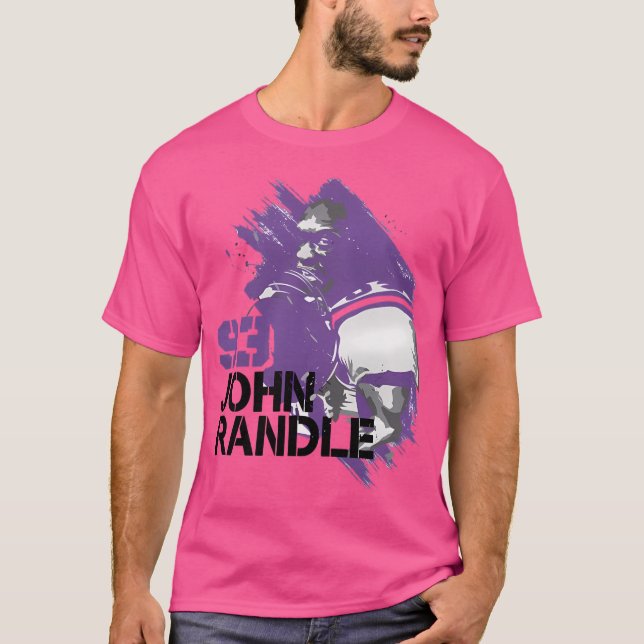 John Randle Minnesota Paint T-Shirt (Vorderseite)