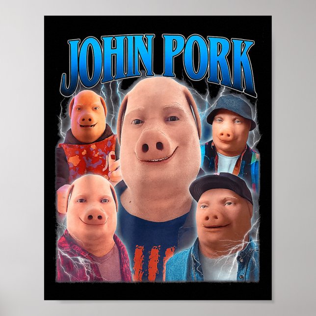 John Rk Meme Humor Men Women  Poster (Vorne)