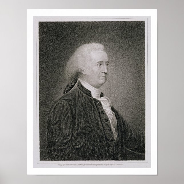 John Rutledge (1739-1800), Gravur von G.F. Storm Poster (Vorne)