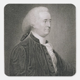 John Rutledge (1739-1800), Gravur von G.F. Storm Quadratischer Aufkleber