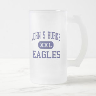 John S Burke - Eagles - Katholischer - Goshen New Mattglas Bierglas