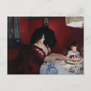 John-Sänger Sargent - das Geburtstags-Party Einladungspostkarte