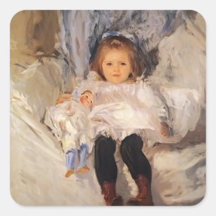 John-Sänger Sargent- Ruth Sears Speck Quadratischer Aufkleber