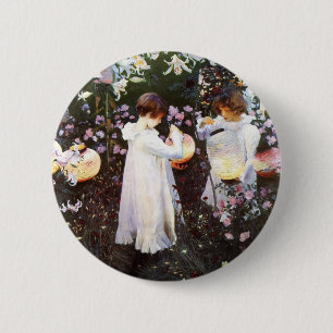 John Sargent: Nelke, Lilie, Rose Button