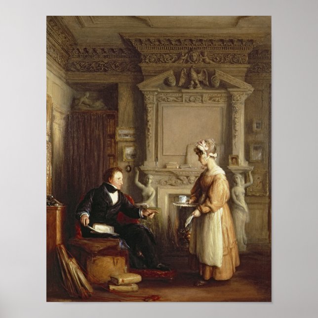 John Sheepshanks und sein Dienstmädchen Poster (Vorne)