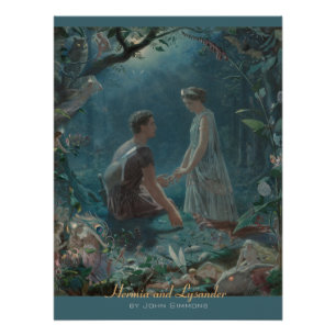 John Simmons Hermia und Lysander Mittelsommer CC07 Poster