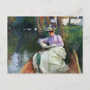 John Singer Sargent - Am Fluss Postkarte