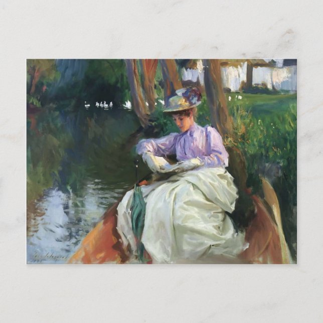 John Singer Sargent - Am Fluss Postkarte (Vorderseite)