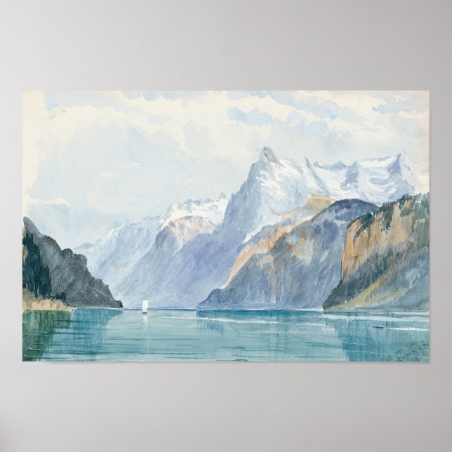 John Singer Sargent - Bay of Uri, Brunnen Poster (Vorne)
