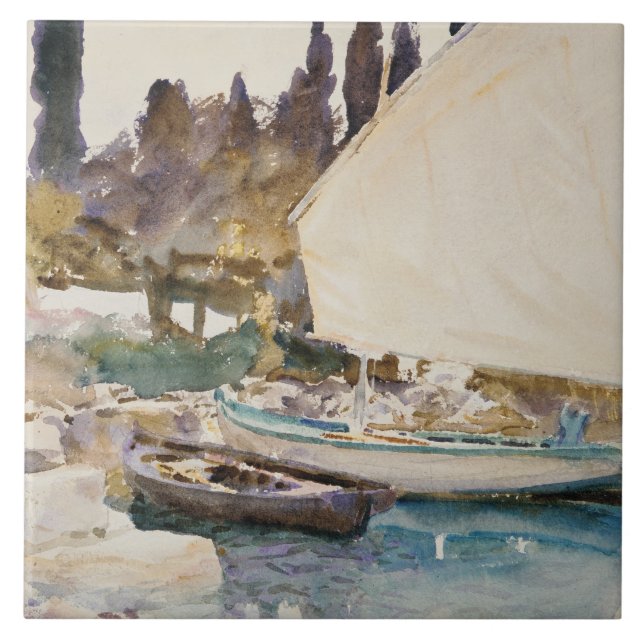 John Singer Sargent - Boote Fliese (Vorderseite)