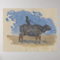 John Singer Sargent - Boy on Water Buffalo
