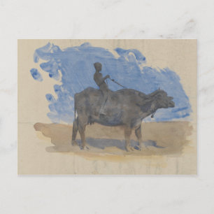 John Singer Sargent - Boy on Water Buffalo Postkarte