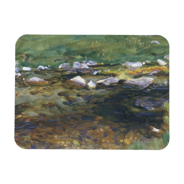 John Singer Sargent - Brook und Meadow Magnet (Horizontal)