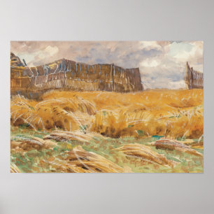 John Singer Sargent - Camouflaged Field in Frankre Poster
