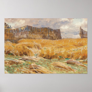 John Singer Sargent - Camouflaged Field in Frankre Poster