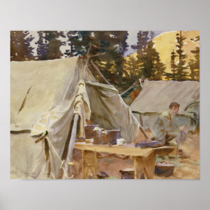 John Singer Sargent - Camp am Lake O'Hara Poster