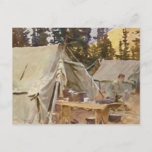 John Singer Sargent - Camp am Lake O'Hara Postkarte