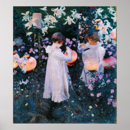 John Singer Sargent Carnation Lily Lily Rose Poster