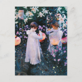 John Singer Sargent Carnation Lily Lily Rose Postkarte