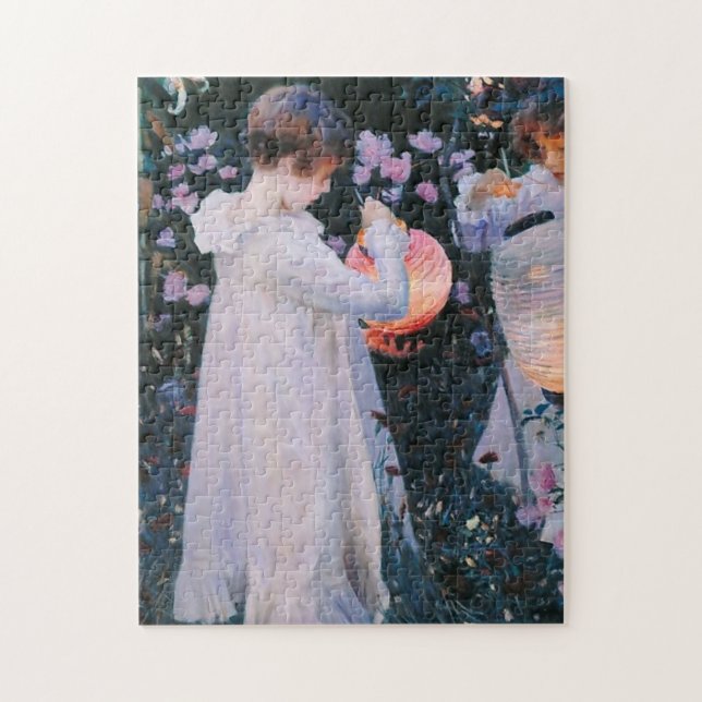 John Singer Sargent Carnation Lily Puzzle (Vertikal)