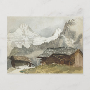 John Singer Sargent - Chalets, Breithorn, Murren Postkarte