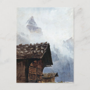 John Singer Sargent Chalets, Mürren Postkarte