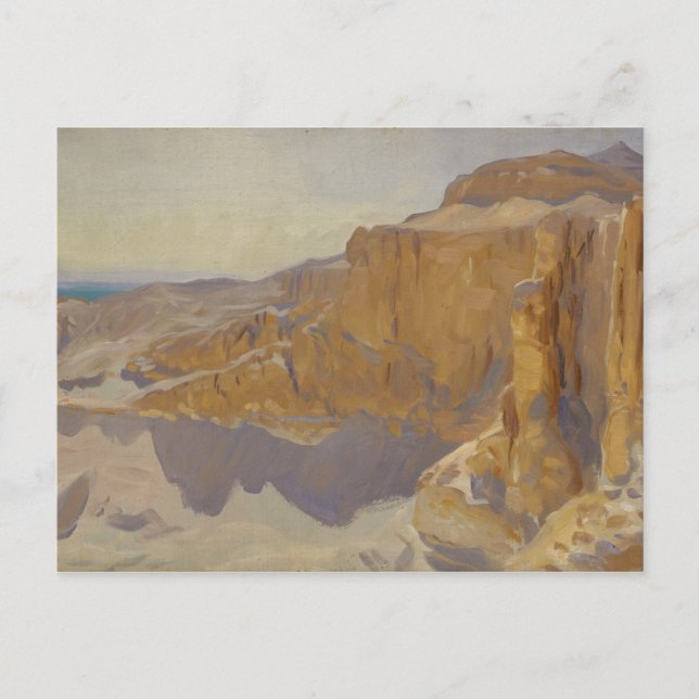 John Singer Sargent - Cliffs at Deir el Bahri Postkarte (Vorderseite)