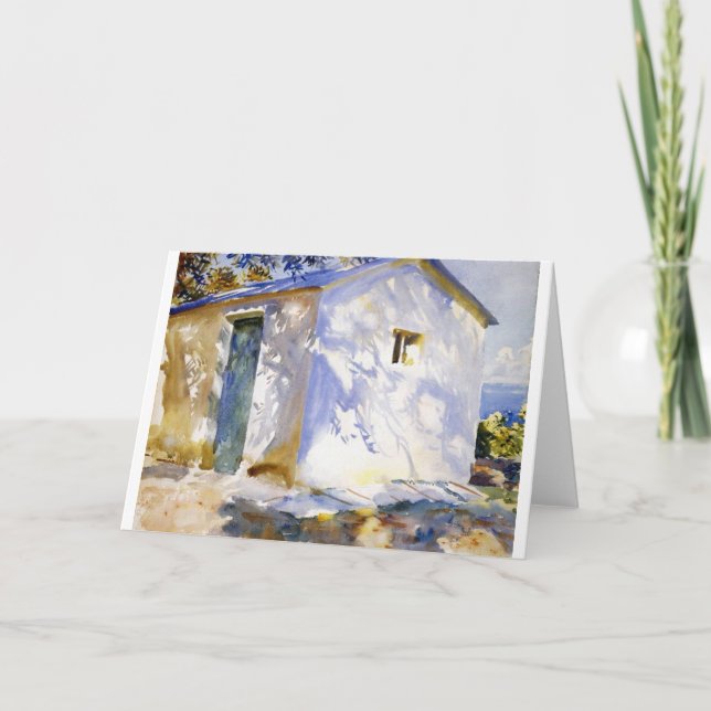 John Singer Sargent "Corfu Lights & Shadows: Karte (Vorderseite)