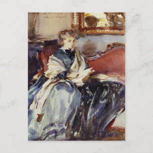 John Singer Sargent: Das grüne Kleid Postkarte