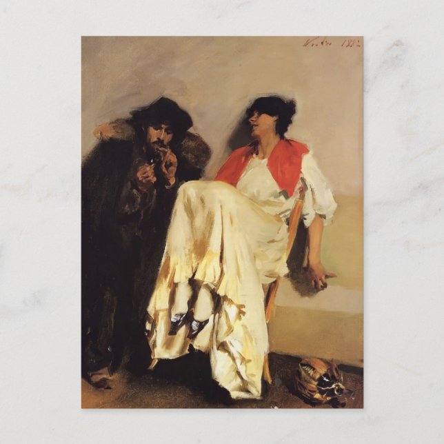 John Singer Sargent - Das Schwefelspiel Postkarte (Vorderseite)