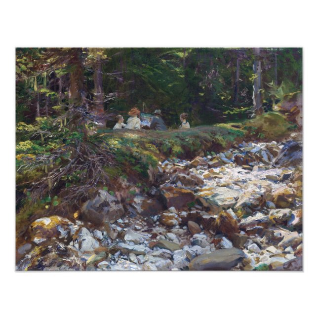 John Singer Sargent Der Meister und seine Schüler  Fotodruck (Vorne)