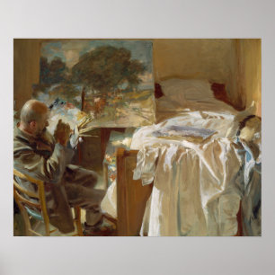 John Singer Sargent - Ein Künstler in seinem Studi Poster