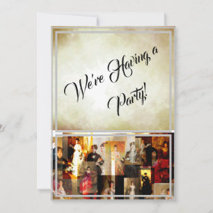 John Singer Sargent Elegante Dame Porträt Collage Einladung