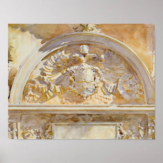John Singer Sargent - Escutcheon Charles V Poster (Vorne)