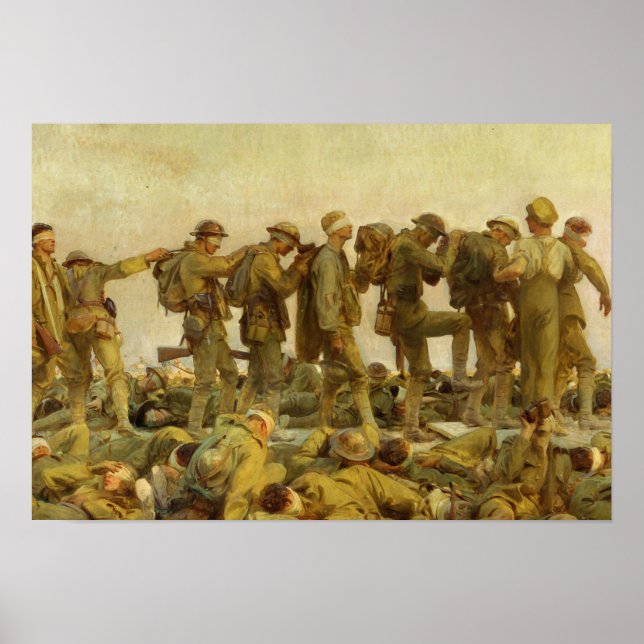 John Singer Sargent - Gassed Poster (Vorne)