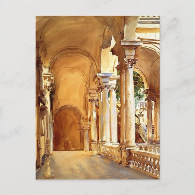 John Singer Sargent: Genua, Universität Postkarte (Vorderseite)