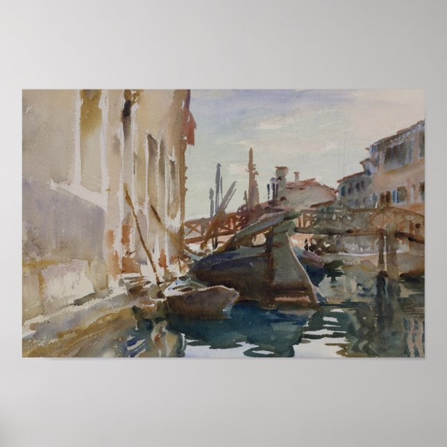 John Singer Sargent - Giudecca Poster (Vorne)
