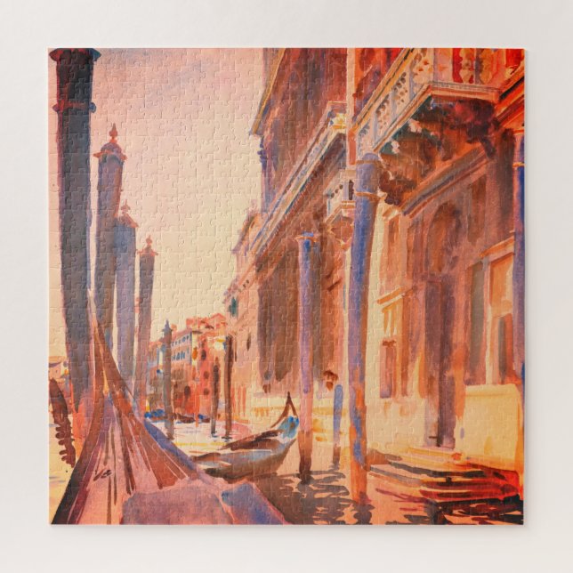 John Singer Sargent Gondola Moorings Venice Puzzle (Vertikal)
