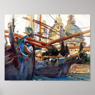 John Singer Sargent - Hinter dem Salute Poster