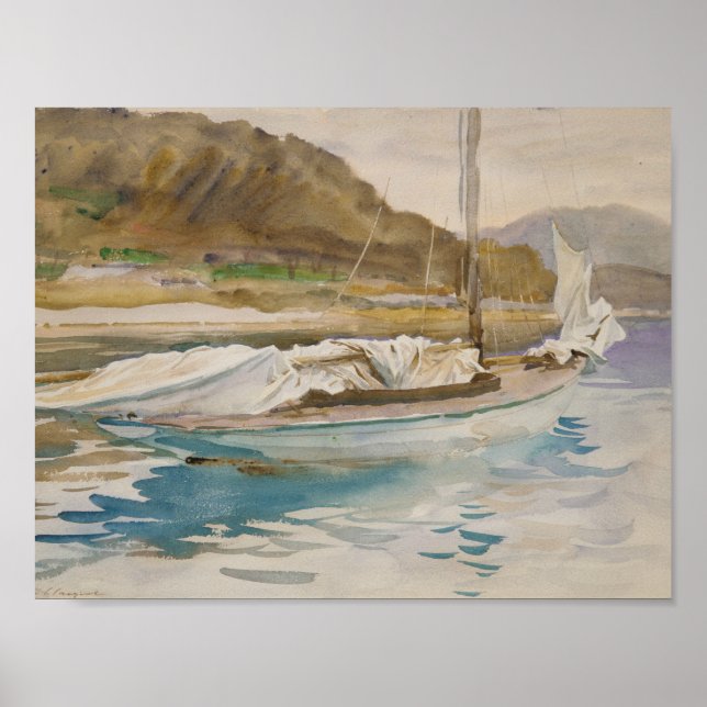 John Singer Sargent - Idle Sails Poster (Vorne)