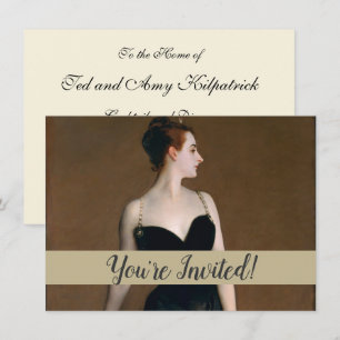 John Singer Sargent Madame X Classic Portrait Einladung