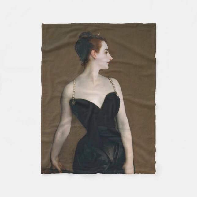 John Singer Sargent Madame X Classic Portrait Fleecedecke (Vorderseite)