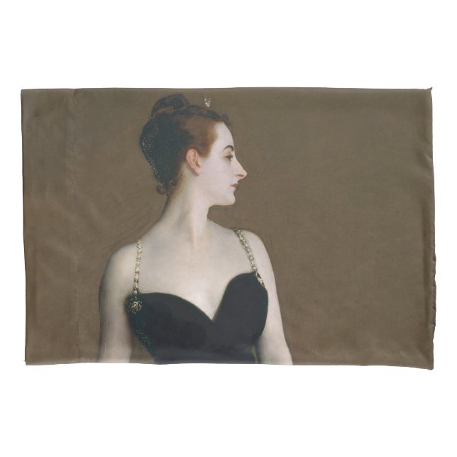 John Singer Sargent Madame X Classic Portrait Kissenbezug (Vorderseite)