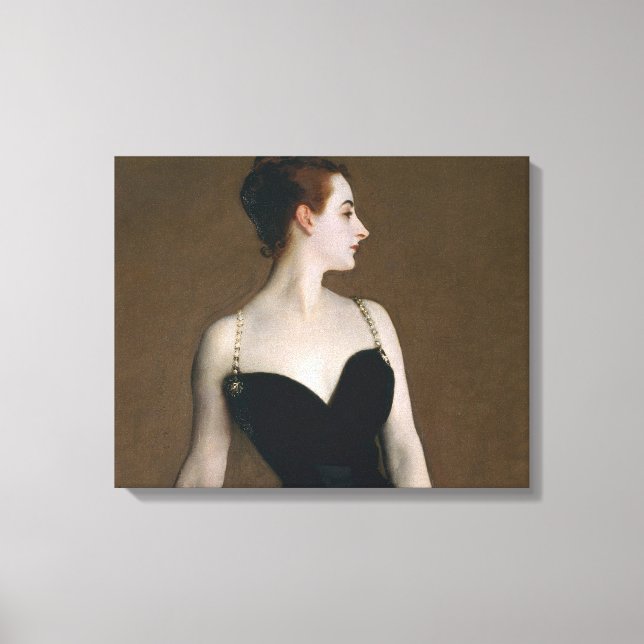 John Singer Sargent Madame X Classic Portrait Leinwanddruck (Vorderseite)