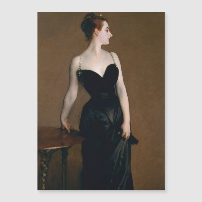 John Singer Sargent Madame X Classic Portrait Magnetkarte (Vorderseite)