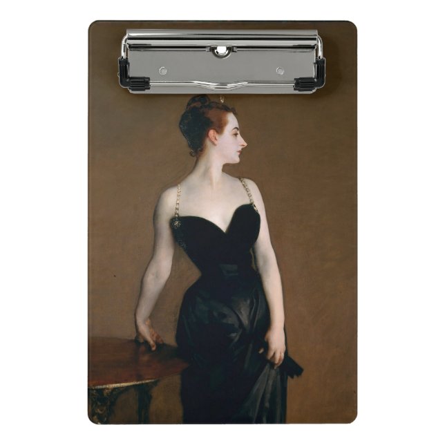John Singer Sargent Madame X Classic Portrait Mini Klemmbrett (Vorderseite)