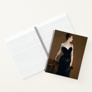 John Singer Sargent Madame X Classic Portrait Notizbuch