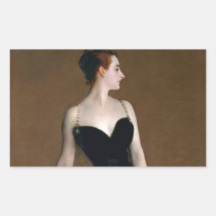 John Singer Sargent Madame X Classic Portrait Rechteckiger Aufkleber